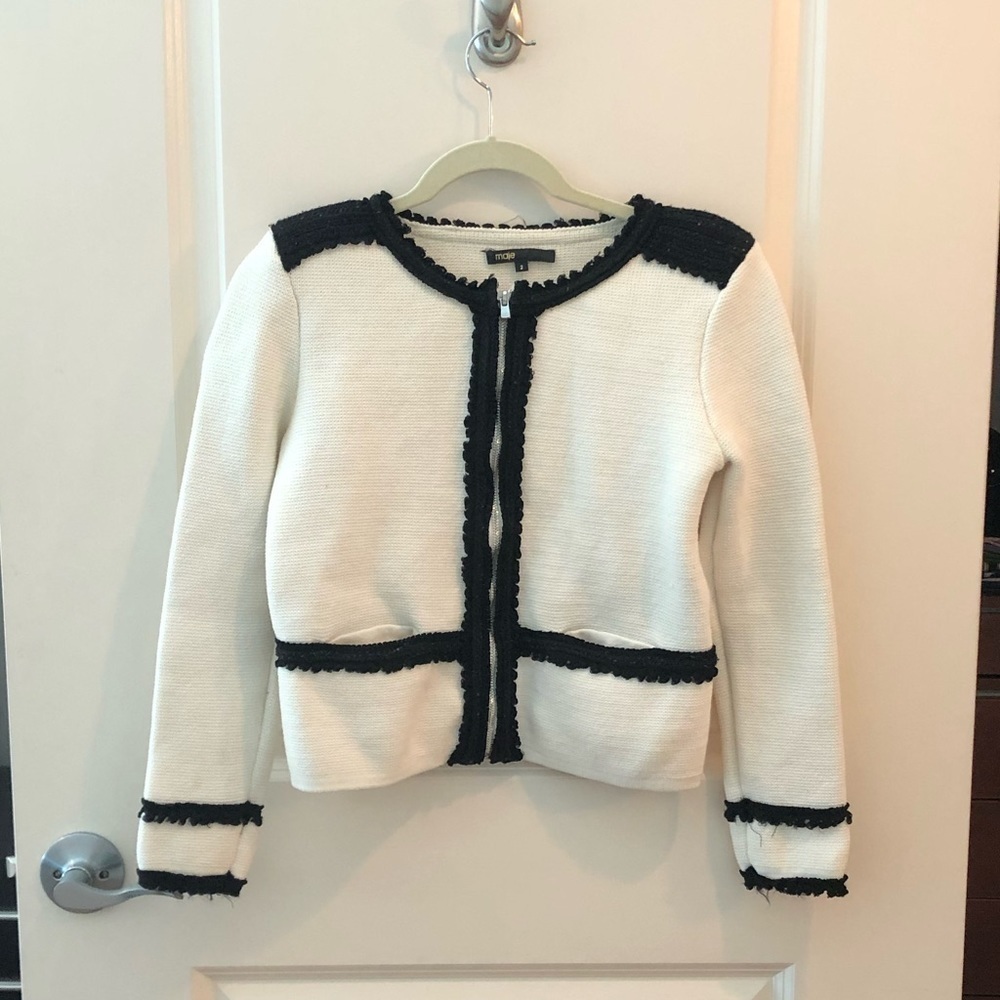 Maje Multicolored Embellished Jacket Size 2